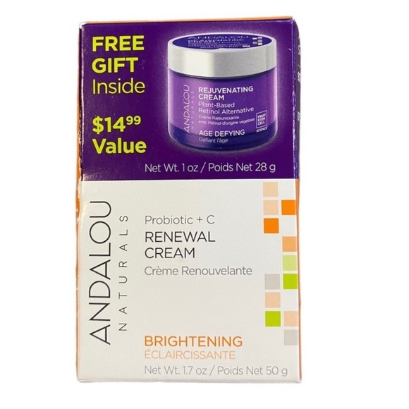 ANDALOU Brightening Probiotic + C Renewal Cream + Rejuvenating Cream - Picture 2 of 4